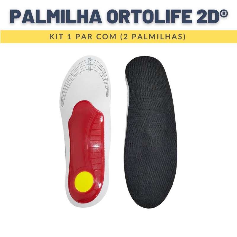 Palmilha Ortopédica l Ortolife 2D®