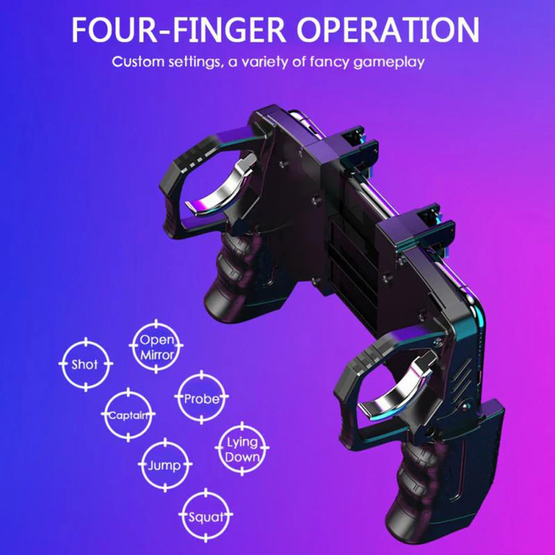 Controlador PUBG para Telefone Gamepad, Joystick, Android, iPhone, Trigger Free Fire, Mobile Game Pad, Celular de Mão, Jogos